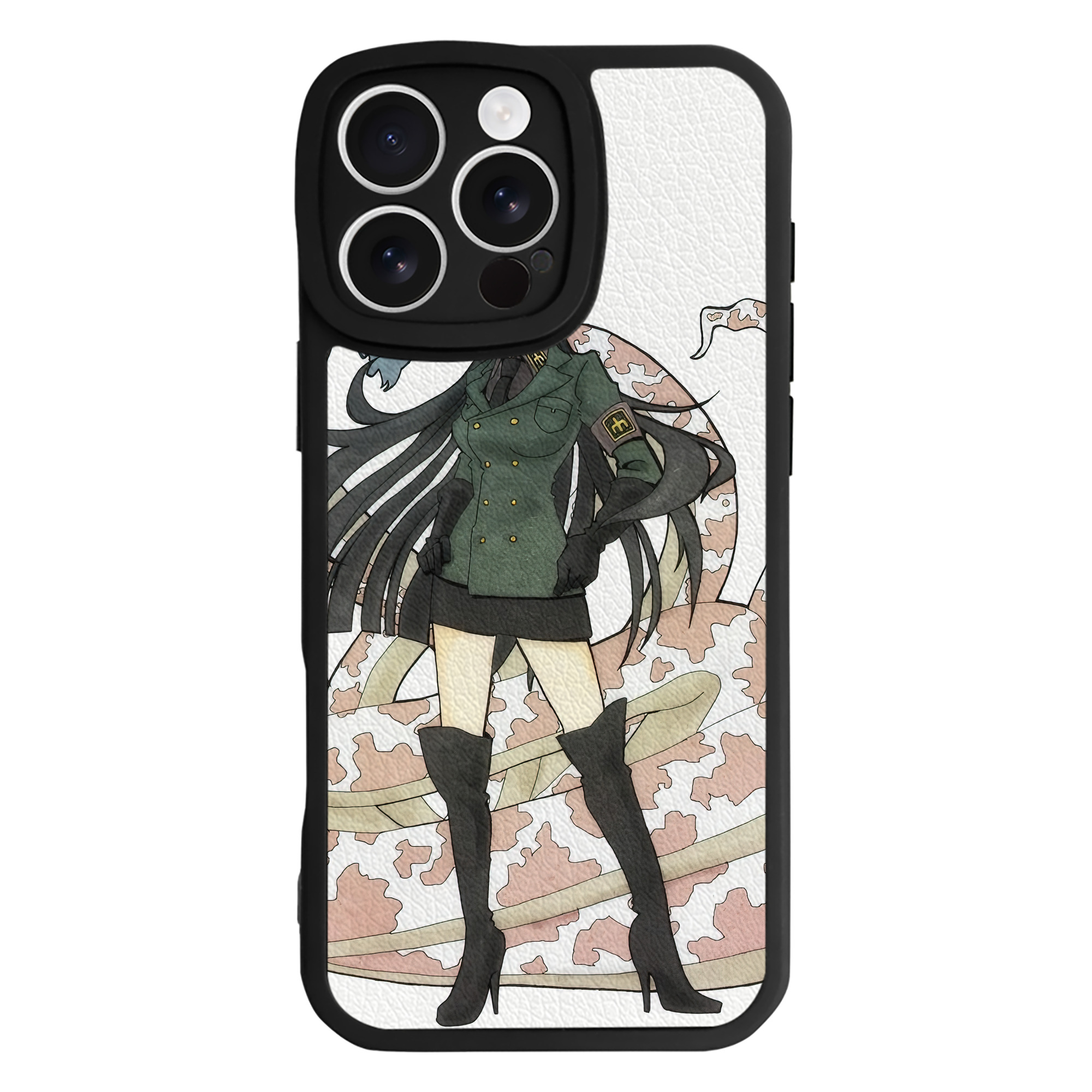 （画像用） ワンピース ONE PIECE 【iPhone 16シリーズ対応】シリコンスマホケース（レザー調） 材質：シリコン